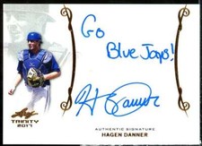 Hagen Danner Card 2017 Leaf Trinity #AHD1 