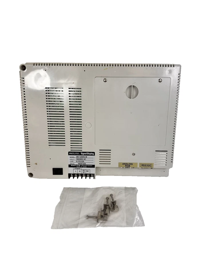 Patlite GM-1200R3-W Signal Display HMI Touchscreen 120V - Image 3 of 4