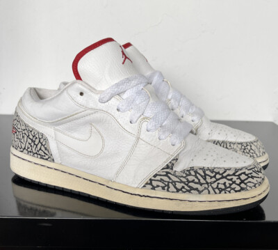 Nike Air Jordan 1 Phat Low 'Cement' 2008 UK Größe 8,5 338145-162