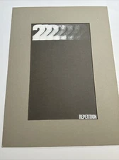 1970 LETTER PAINTING ABSTRACT ILLUSTRATION N THE MANNER OR STYLE OF ED RUSCHA