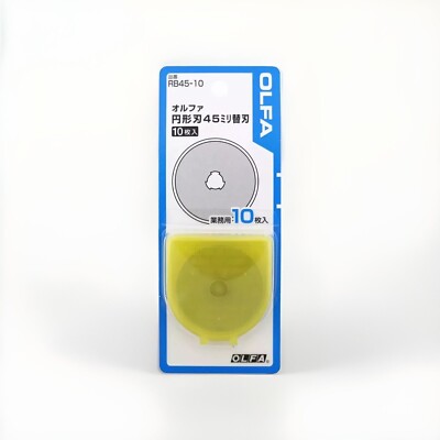 OLFA 45mm Circular Replacement Rotary Blade 10-pack RB45-10 | New In Package