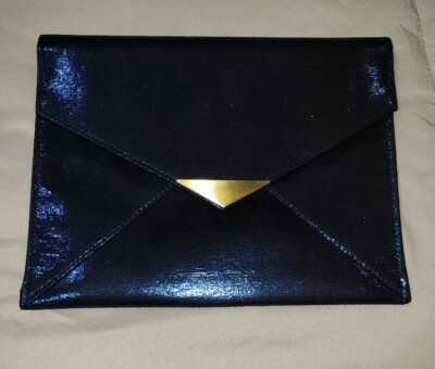 Woman's handbag evening line Gian Marco Venturi 30220 dark blu