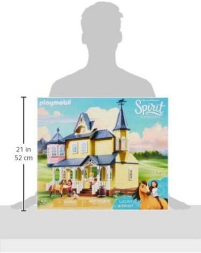Grande Playset DreamWorks Spirit: La casa della fortuna con personaggi ed elementi essenziali per il gioco - Foto 4 di 4