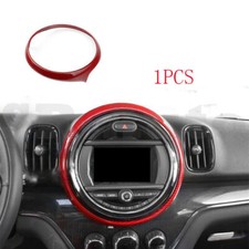 Consola de fibra de carbono ABS roja panel interruptor moldura para Mini Cooper Countryman F60