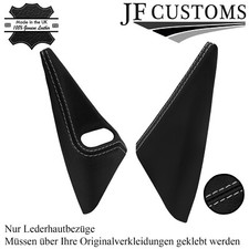 L GRAU NAHT LEDER 2X T?R SPIEGEL TRIM DECKEL F?R PORSCHE 911 987 997 04-13 JF2