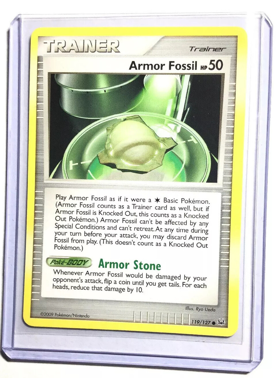 ARMOR FOSSIL - 119/127 - Platinum - Common - Pokemon Card - NM