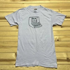 Vintage 80s ZENTEC Computer Tech Cartoon Art Shirt Size Medium