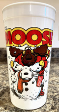 Hardees The Moose Sledding Plastic Cup Coca C...