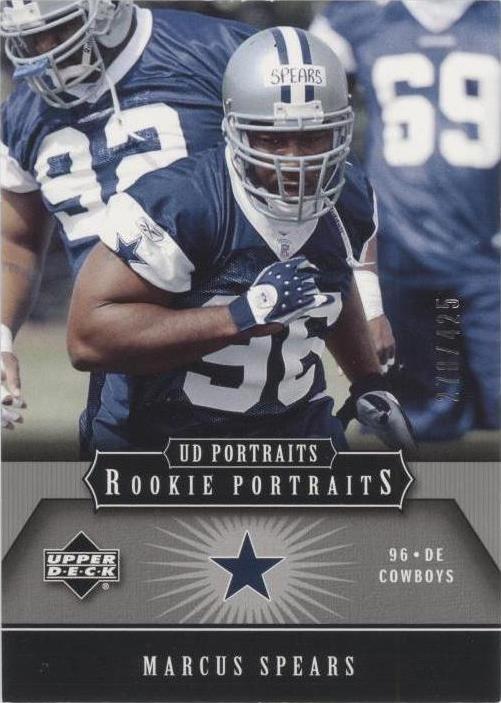 2005 Upper Deck Portraits Marcus Spears #162 - 1 of 2
