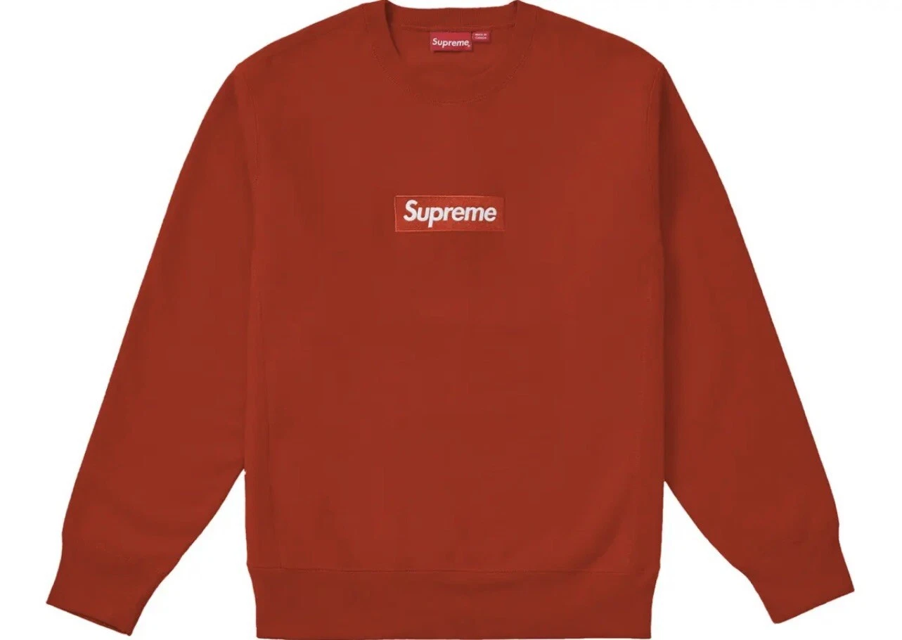 Supreme Box logo Crewneck (FW18) rouille taille Petit d'occasion