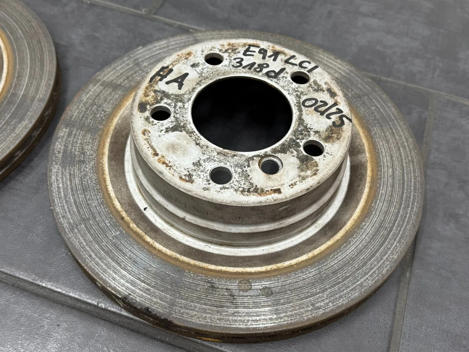 Bremsscheiben Hinten BMW E81 E87 E90 E91 E92 Bremse Hinterachse 39010 BP 060722 - Bild 3 von 4