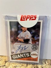 2020 Topps - 1985 Topps Baseball Autographs Logan Webb #85A-LW Black /199...