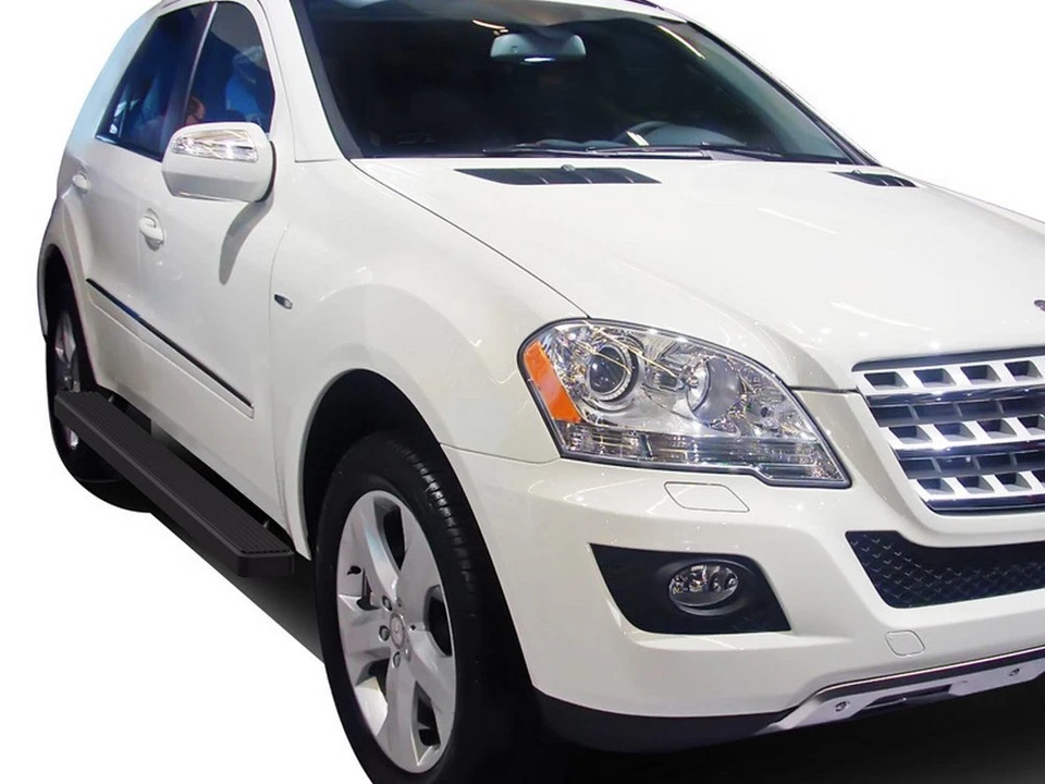 estriberas iBoard 5 pulgadas negro mate ajuste 06-11 Mercedes-Benz clase ML SUV Foto 2 de 4