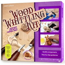 Wood Whittling Kit - Carving Tools - Crafts for Adults 10.1 inches,