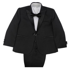 Boys' 5-Piece Formal Suit Set - BLACK V