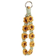 Boho Macrame Keychain Wristlet Keychain Weave Exquisite Keyring Holder Bracel...
