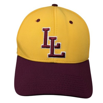 LL Logo Fitted Baseball Cap Multicolor M Embroidered Vented Holes Under Armour
