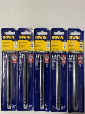 Irwin Tools 1871084 #1 Square Power Bit 6'' Impact Perf. Double Screwdriver 5pcs.