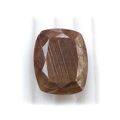 26.30cts Natural Chocolate Sapphire Gemstone Cushion Faceted Cut 21.5*17.5mm