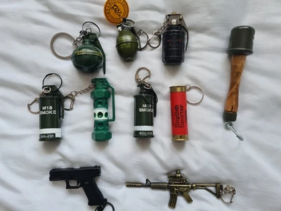 Keyring Collection - Military Style - Grenades - Novelty - Not Real - Image 1 of 4