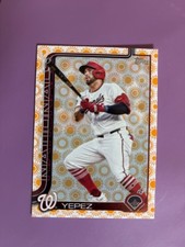 2025 Topps Juan Yepez #679 Holiday Sun Parallel Washington Nationals