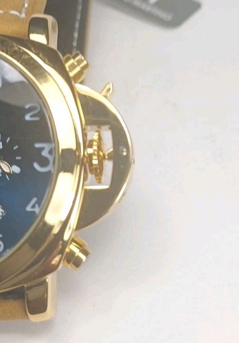 Giorgio Martino Watch Poedagar , Gold With Blue Dial,44mm, NWT - Picture 2 of 6
