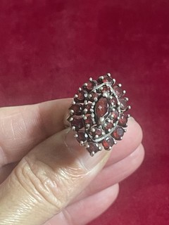 Très Belle Bague En Argent Massif Et Brillants Taille 57