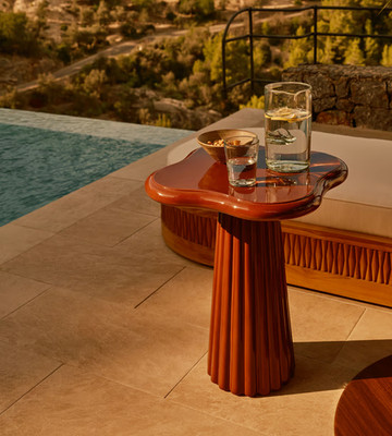 Soho Home Dayton Outdoor Side Table, Concrete - H23 x W18 x D18