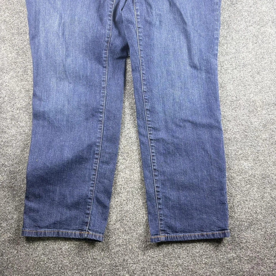 Pantalones de mezclilla Chaps para mujer 20W azul Madden rectos elásticos talla grande tiro medio Foto 2 de 4