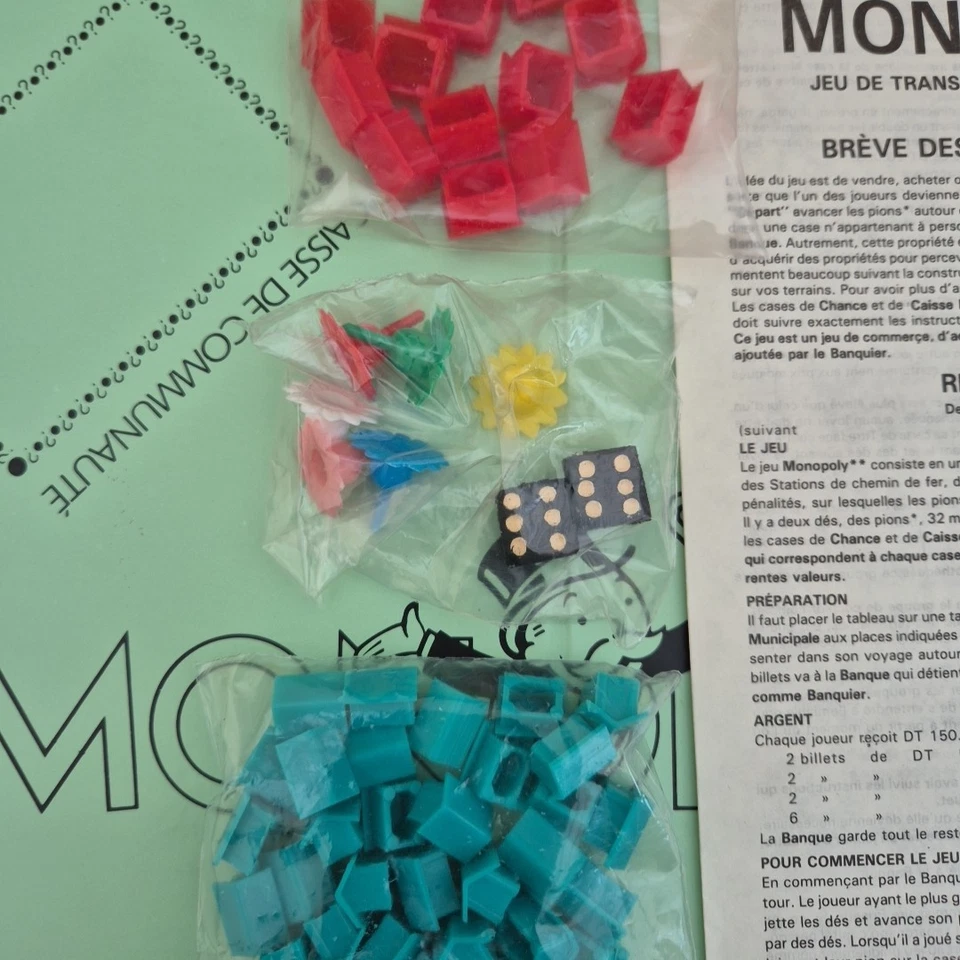 Rare Monopoly Tunisia Édition Tunisienne Ranim Games French Sealed Pieces 1980s - Image 4 of 4