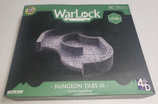 Warlock Tiles Dungeon III Curves Expansion HD Minis 4D Tiles WizKids Damaged Box