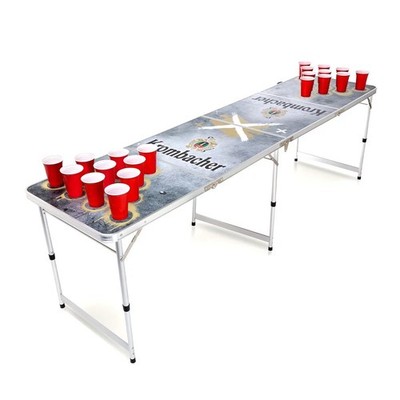 Krombacher Beer Pong Tisch faltbar mit Bechern & Bällen   Partyspiel
