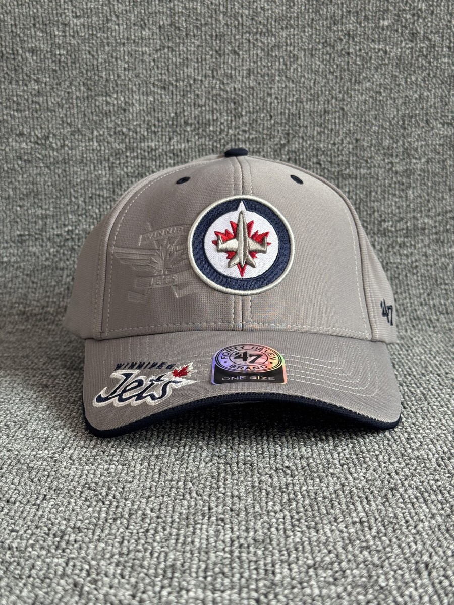 '47 Brand Winnipeg Jets NHL Baseball Cap Strapback Hat Grey One Size