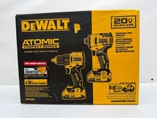 DEWALT DCK225D2 ATOMIC 20V MAX Brushless Compact Impact & Drill/Driver Combo Kit