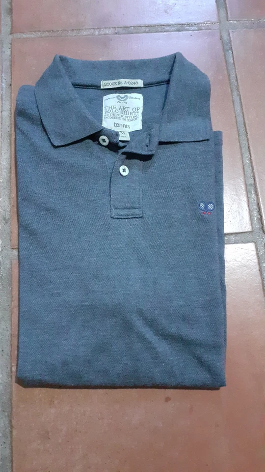 Polo homme Double raquettes tennis gris M - Photo 1/1