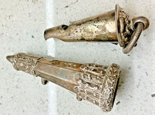 ANTIQUE HM1858 SOLID STERLING SILVER WHISTLE MAKER JENNENS MILITARY WORKING