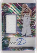 2021 Panini Spectra Rookie Jersey Celestial Prizm 64/99 Santi Aldama Auto 0gt4