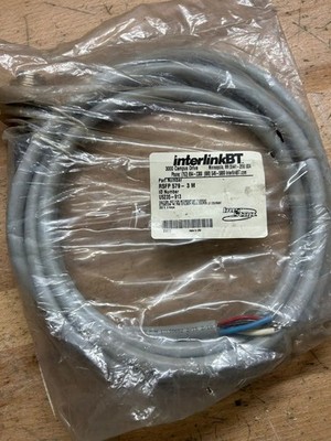 INTERLINK BT RSFP 579-3M, CORD SET, 5 PIN, MALE ST, 3 METERS, NEW IN PACKAGE