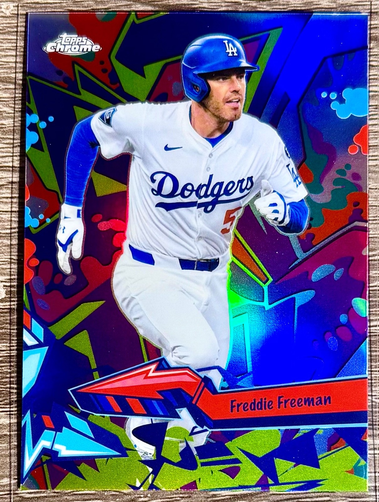 2026 Topps Chrome Freddie Freeman Wild Style Refractor Los Angeles Dodgers