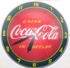 Coca Cola 15" Light Up Wall Clock 2003 Double Bubble Electric Vintage Working
