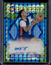 2023-24 Topps Finest Marcus Sasser Flashback Auto RC Blue Geometric #/99