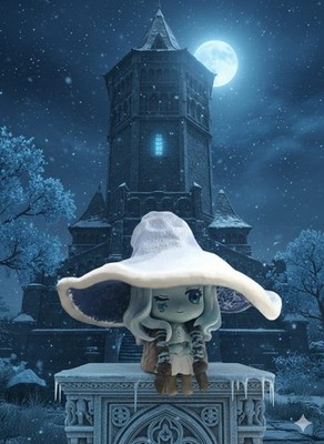  Elden Ring Ranni the Witch Chibi Figure Hand-Painted 3D Printed Statue Model