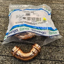(QTY 10) Conex Banninger 1558756 3/4"  Copper 90-Degree Elbow, Press