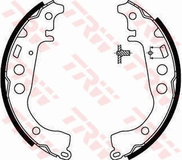 Bremsbackensatz Hinterachse FüR Toyota Alfa Romeo Yaris Verso VAN IQ Celica-image