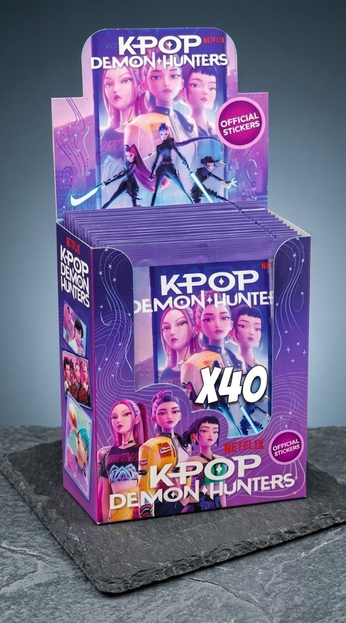 NEW Official K Pop Demon Hunters Sticker Multipack 40 Sealed Packs