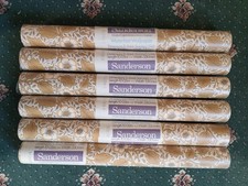 Rouleaux de papier peint Sanderson Waterfast vintage accessoire X 6 scellés BNIP + 1 X rouleau ouvert