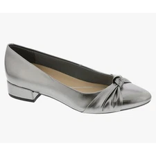 Easy Spirit Caster Women's Pump Pewter Silver Block Heel size 8 -New 