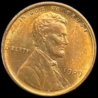1909 VDB Wheat Cent Lincoln Penny UNC BU Antique US 1c Coin 1909-P V.D.B.