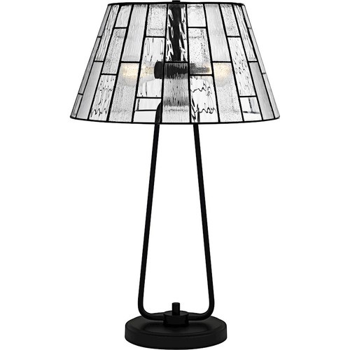 Quoizel Rainier 2Lt Table Lamp, Black/Multitextured Art - TF6176MBK - Picture 1 of 1