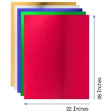 Sturdy 10 pt. Foil Paper - 50 Sheets - Craft Supplies